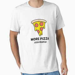 More Pizza Less People Nerd Geek Gift Essential T-Shirt