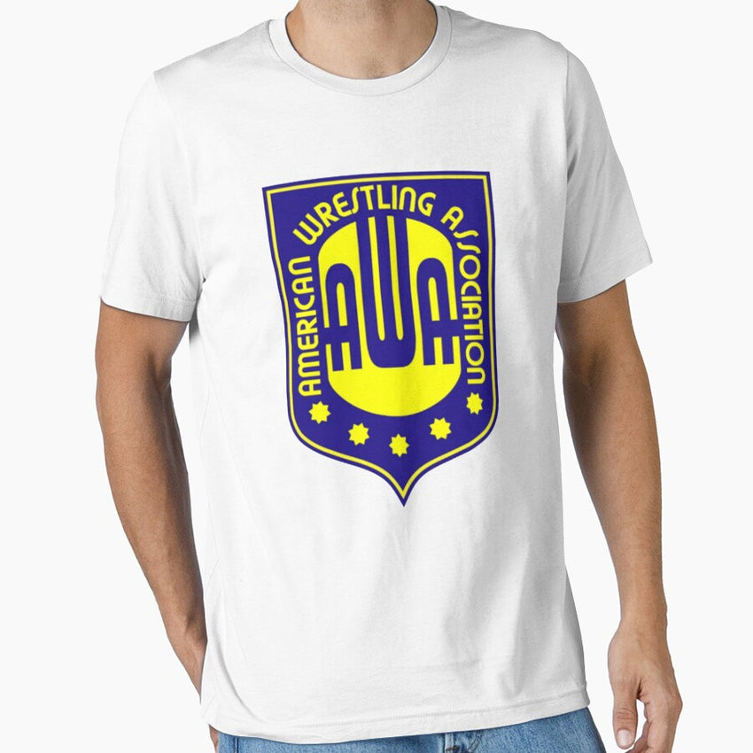 Awa Blue Yellow Logo Essential T Shirt