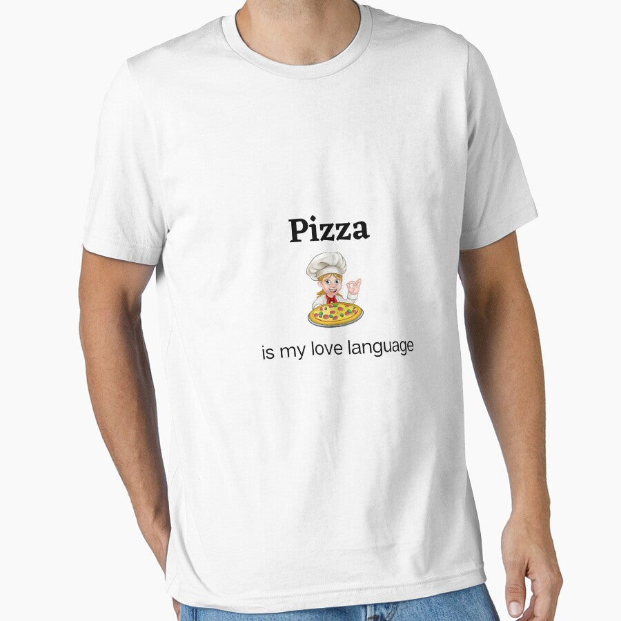pizza is my love t-shirts,pizza, love, language, t-shirt, funny, shirt, lovers Essential T-Shirt