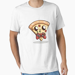Gamer Pizza Slice with Controller – Cute & Geeky Essential T-Shirt