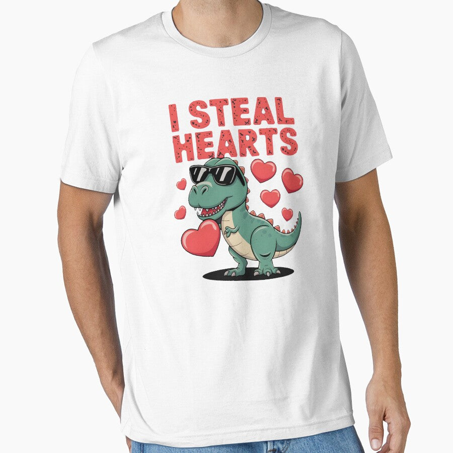 Kids Cute Valentine Dino Essential T Shirt