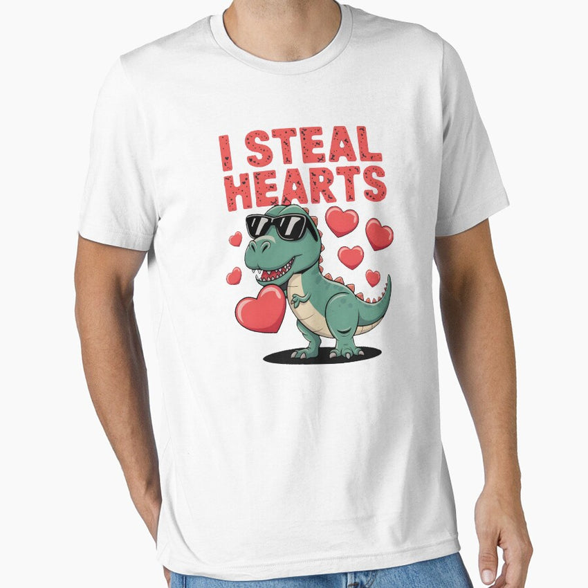 Kids Cute Valentine Dino Essential T Shirt