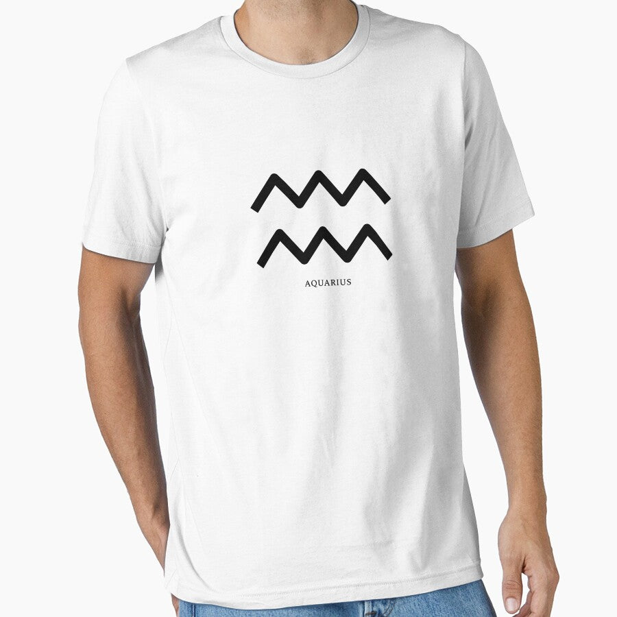 Zodiac Sign Water-Carrier Latin Aquarius Essential T-Shirt