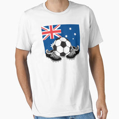 AUSTRALIA FOOTBALL AUSTRALIAN SOCCER FLAG Essential T-Shirt