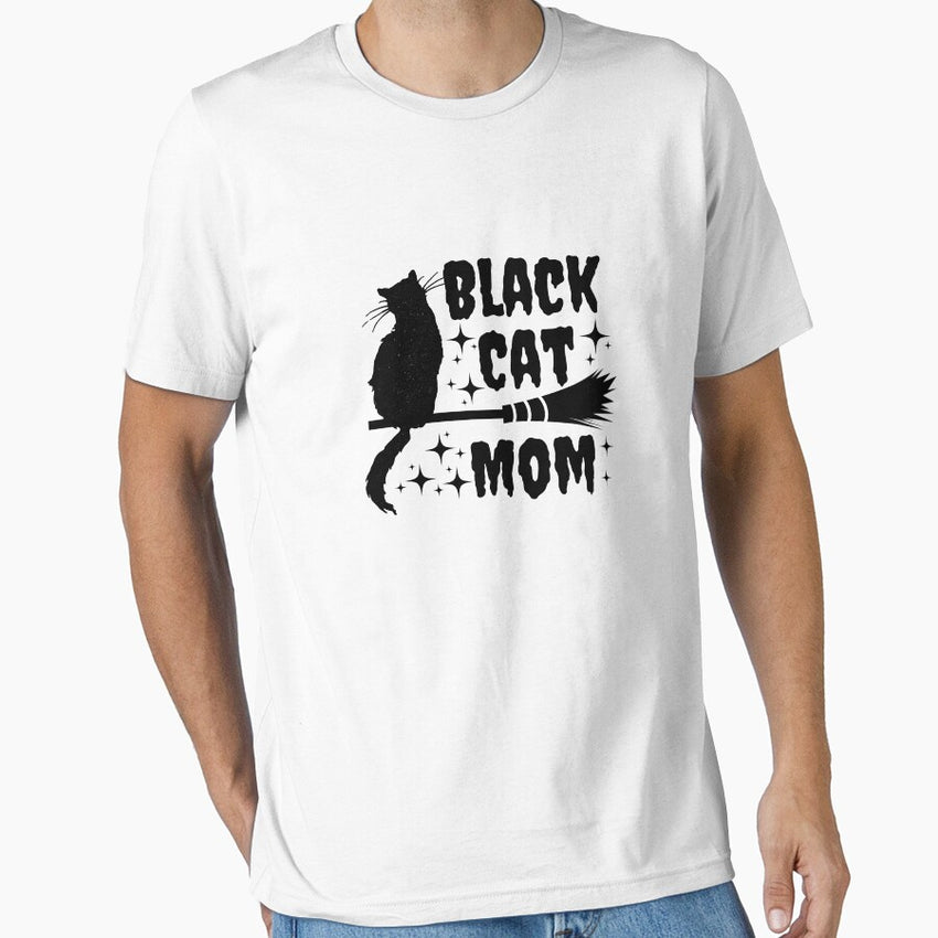 Black Cat Mom | Black Cat Lover | Halloween Essential T-Shirt