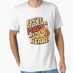 Youve Stolen a Pizza My Heart - Cute Kawaii Pizza Pun Design Essential T-Shirt