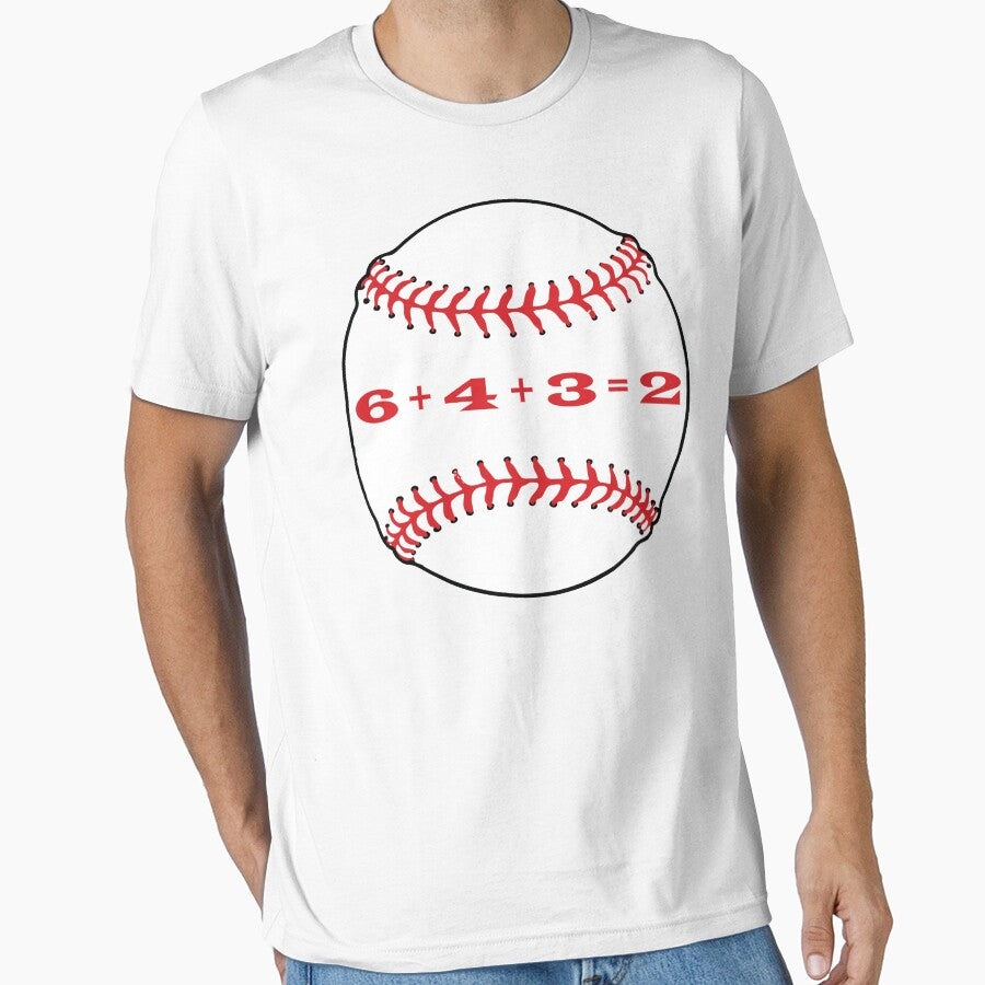 6+4+3=2 Double Play Baseball Essential T-Shirt