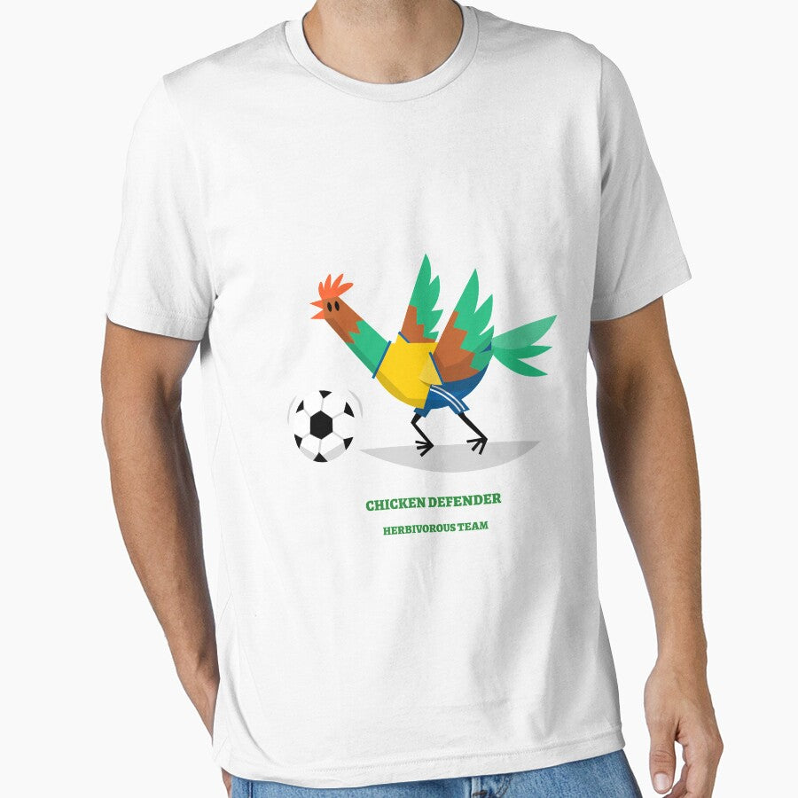 Chicken Defender Playing Football/Soccer Essential T-Shirt