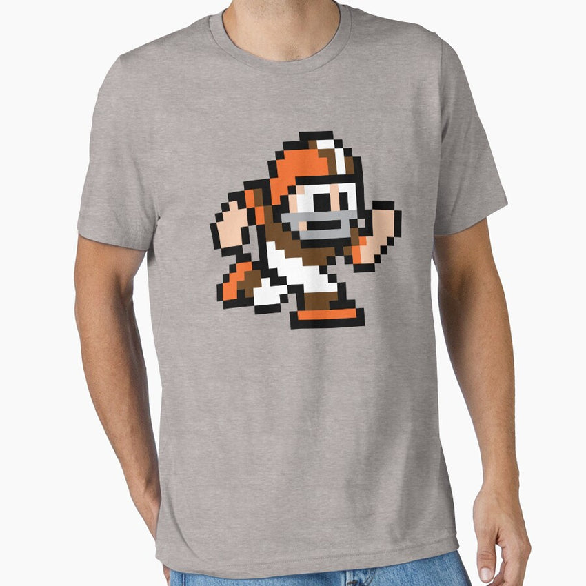 8-Bit Player - Cleveland Browns Throwback Essential T-Shirt