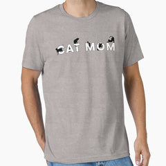 Cat Mom, perfect gift for Cat lover with cat silhouette on letters Essential T-Shirt