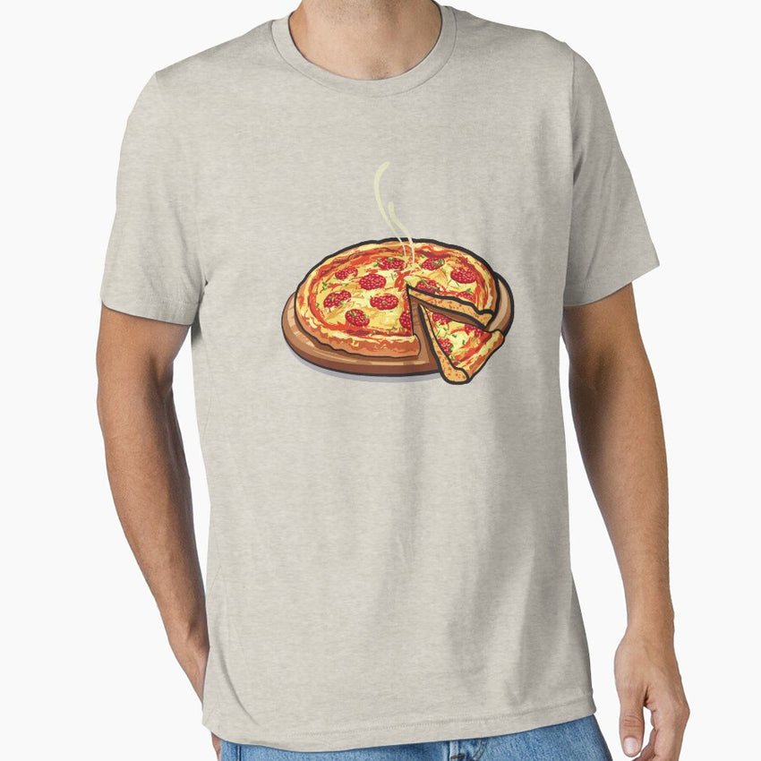 stop talking and eat pizza Funny saying T-shirt Classic Essential T-Shirt