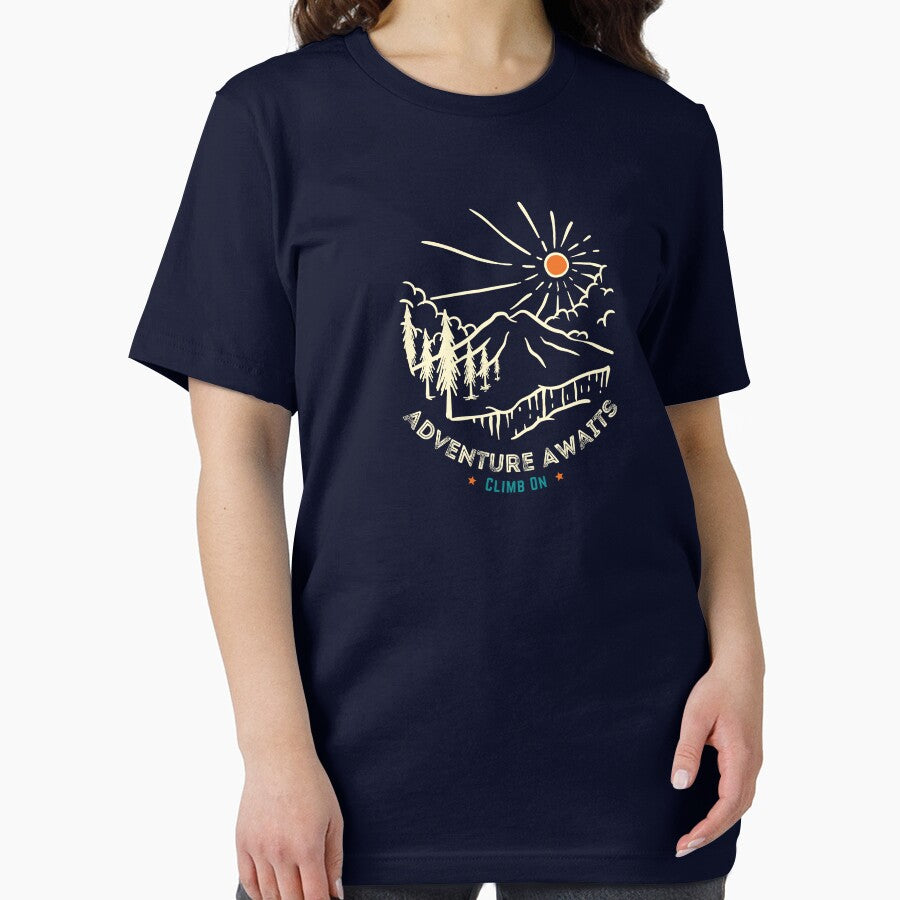 Adventure Awaits Climb On Essential T Shirt