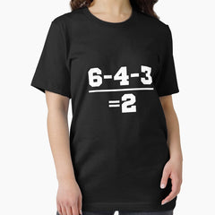 6-4-3=2 Baseball Double Play Funny Inside Baseball Player Gear Essential T-Shirt