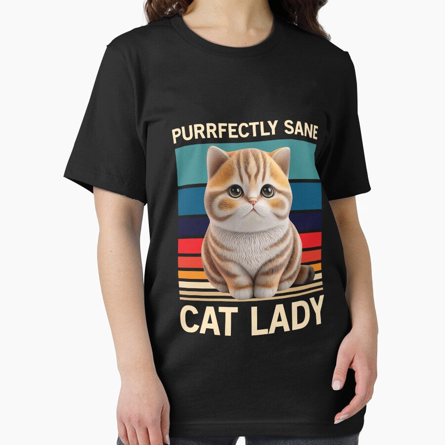 Cat Gift Purrfectly Sane Cat Lady Cat Essential T-Shirt