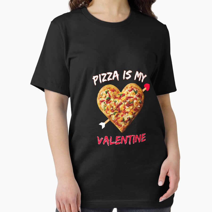 PIZZA is my valentine empty heart single Valentines Day Essential T-Shirt