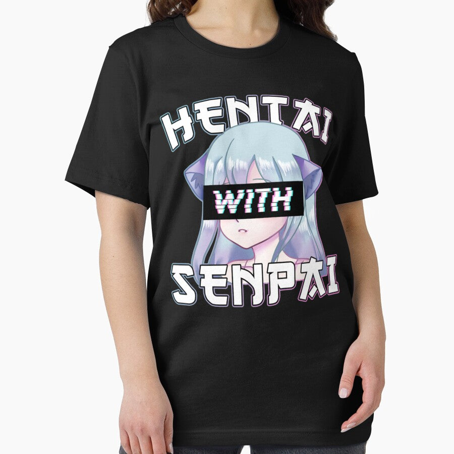 Anime Meme Hentai With Senpai I Neko Anime Cat Girl Essential T Shirt