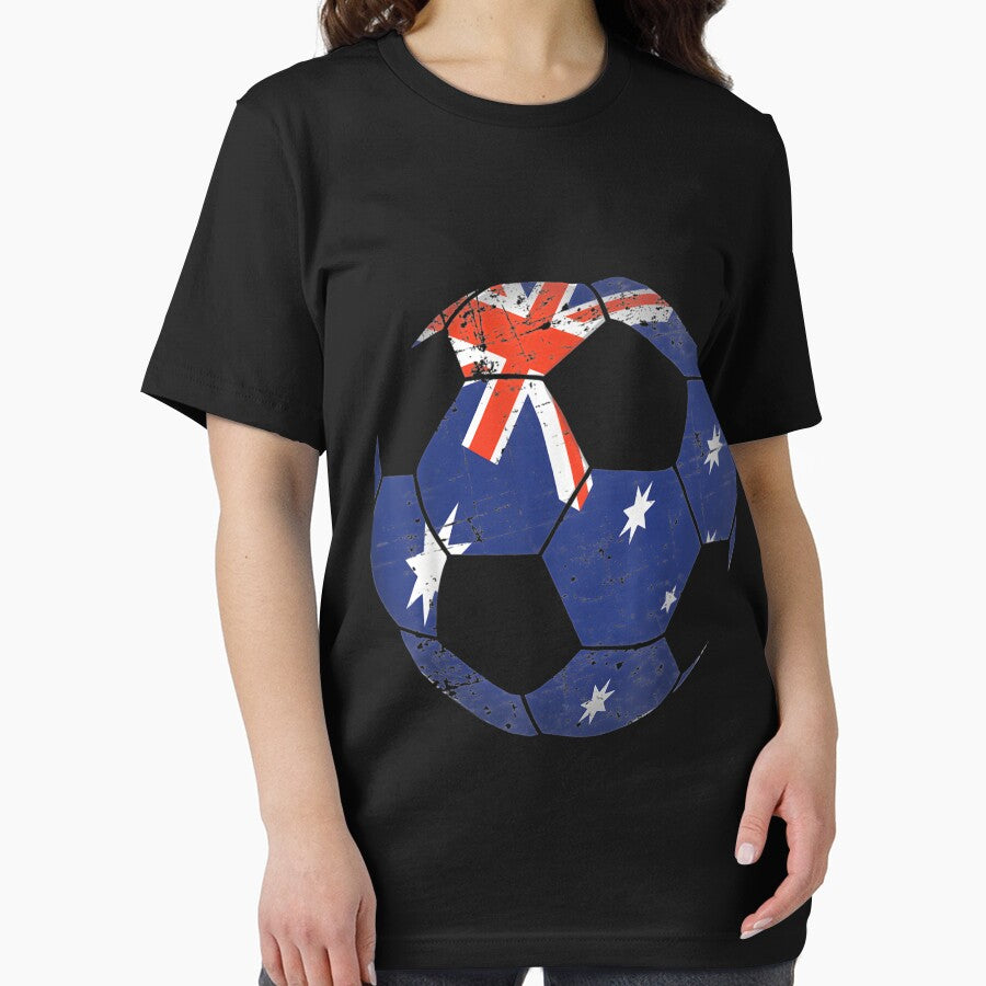 Australia Soccer Ball Flag Jersey Australian Football Great Classic Essential T-Shirt