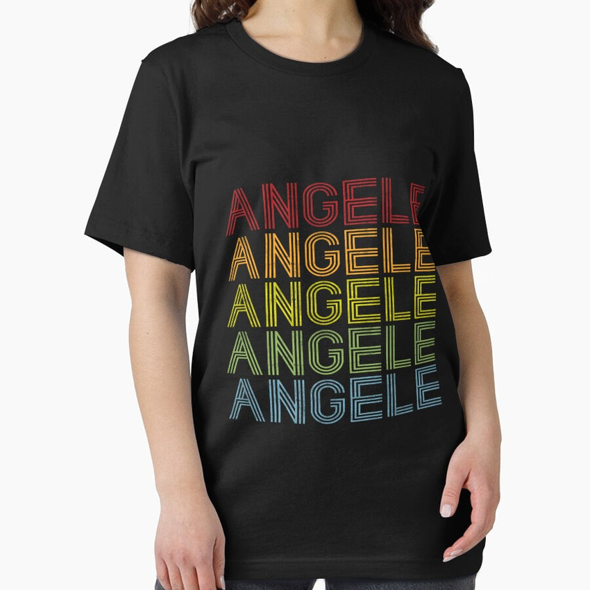 Angele Name T Shirt Angele Vintage Retro Angele Name Gift Item Tee Essential T Shirt