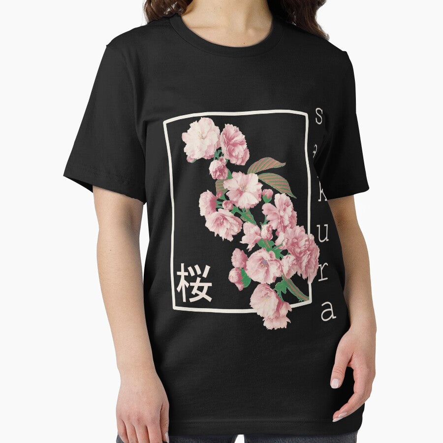 Cherry Blossom Graphic Vintage Japanese Sakura Kanji Aesthetic Essential T Shirt