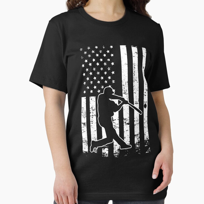 American Baseball Flag Batting Essential T-Shirt