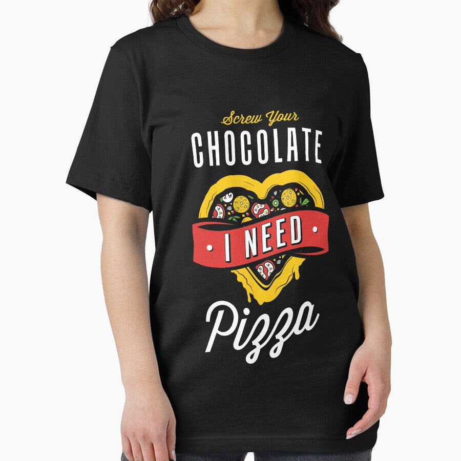 Screw Your Chocolate I Need Pizza Shirt Funny Valentines Day T-Shirt Essential T-Shirt
