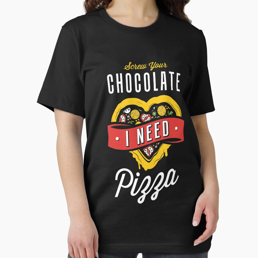 Screw Your Chocolate I Need Pizza Shirt Funny Valentines Day T-Shirt Essential T-Shirt