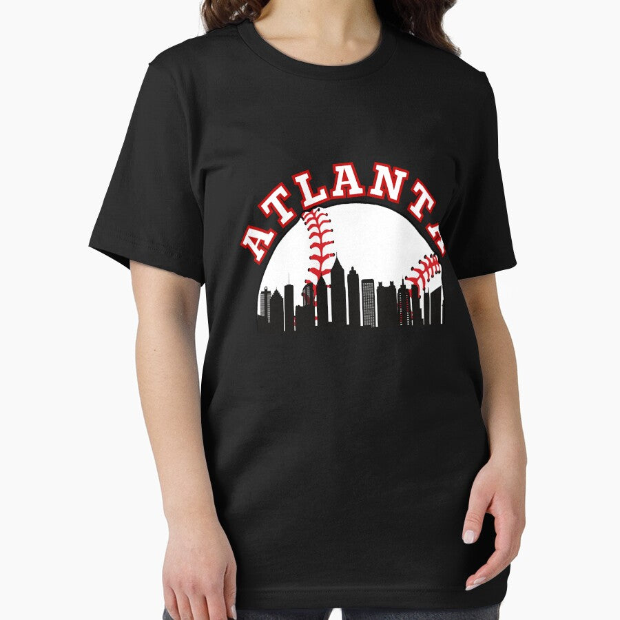 Atlanta Baseball Atlanta Ga Cityscape Atl Skyline Essential T Shirt