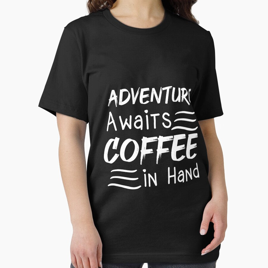 Adventure Awaits Coffee In Hand Essential T Shirt