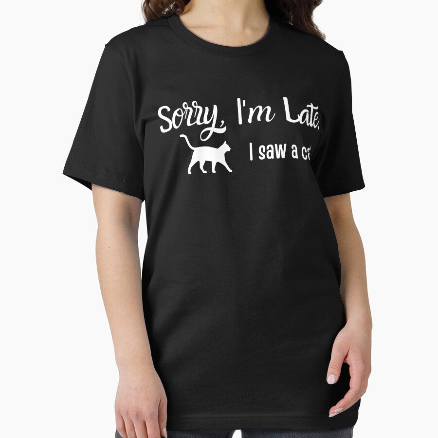 Sorry Im Late I Saw A Cat Essential T-Shirt