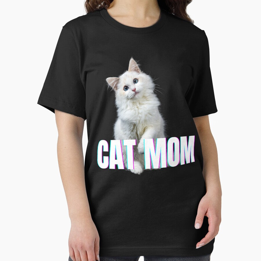 Cat Mom (White Cat Edition) Essential T-Shirt