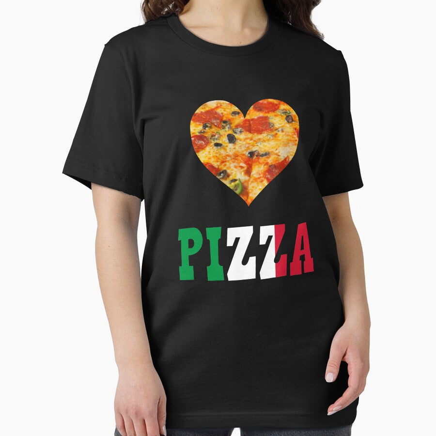 Pizza Heart Italian Flag Food from Italy Essential T-Shirt