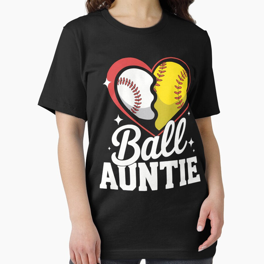 Ball Auntie Softball Baseball Aunt Essential T-Shirt