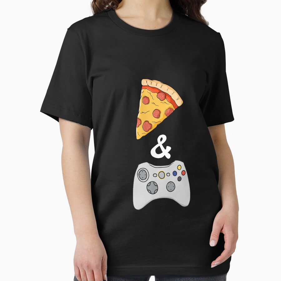 Life Is Better With Pizza And Gaming Gift Idea For Pizza And Gaming Lover Essential T-Shirt