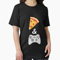 Life Is Better With Pizza And Gaming Gift Idea For Pizza And Gaming Lover Essential T-Shirt