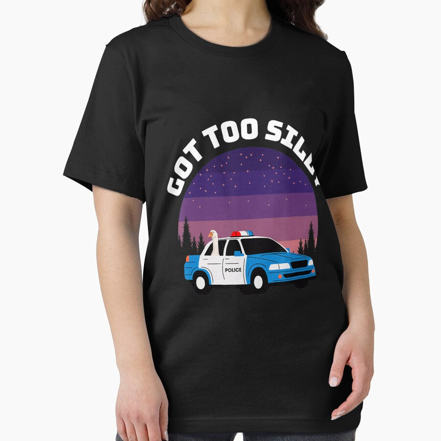 Goose Got Too Silly Funny Silly Goose Mugshot Meme Essential T Shirt
