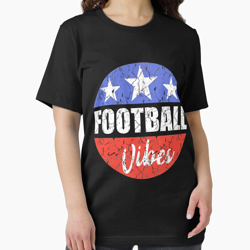 American football distress tshirt with usa flag Essential T-Shirt