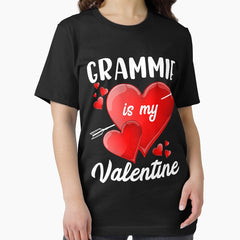 Boys Girls Kids Valentines Day Grammie Is My Valentine Essential T-Shirt