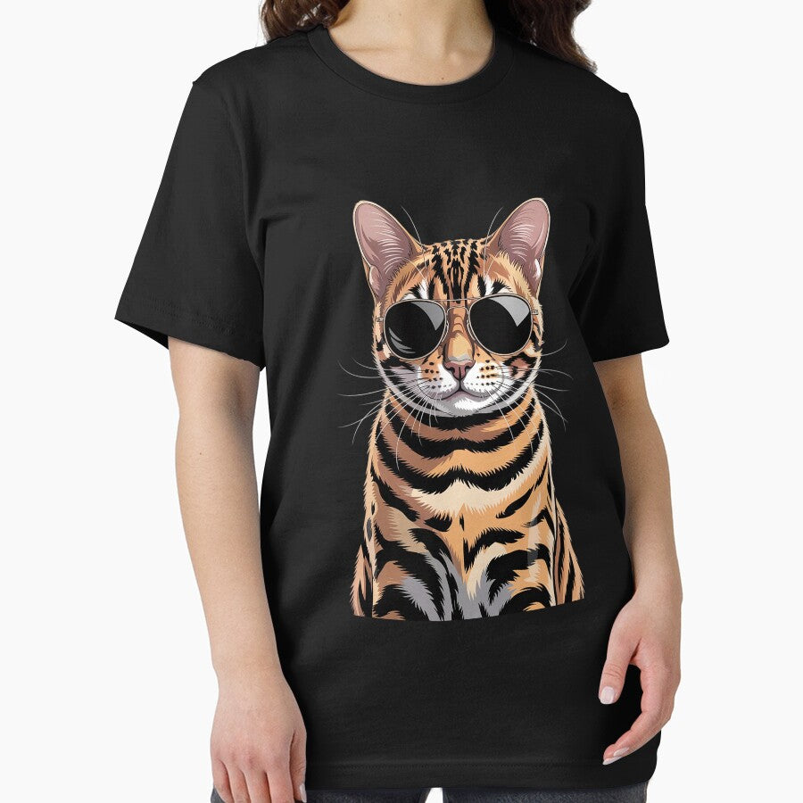 Dad Mom Cat Sunglasses - Bengal Cat Essential T-Shirt
