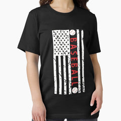 American Grunge Flag Baseball Fans Lover Essential T-Shirt