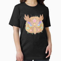 Floral Animal Owl WeArePrettierThanFlowers Essential T-Shirt