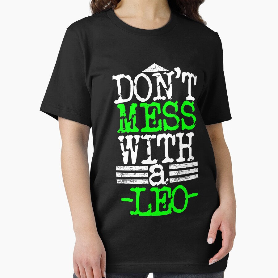 Dont mess with a Leo | Zodiac - Big and bold neon green Essential T-Shirt