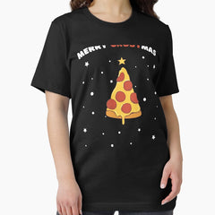 Merry Crustmas Pizza Christmas Tree Xmas Gifts Essential T-Shirt