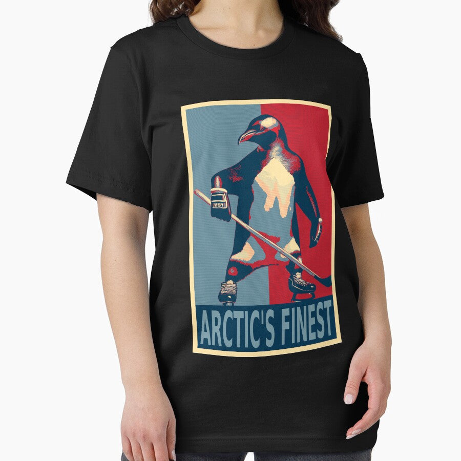 Arctic's Finest Penguin Ice Hockey HOPE Essential T-Shirt
