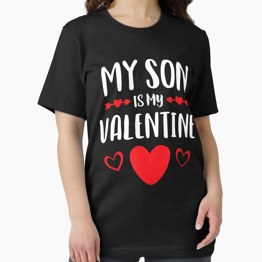 My Son Is My Valentine Shirt Mom Dad Valentines Day Essential T-Shirt