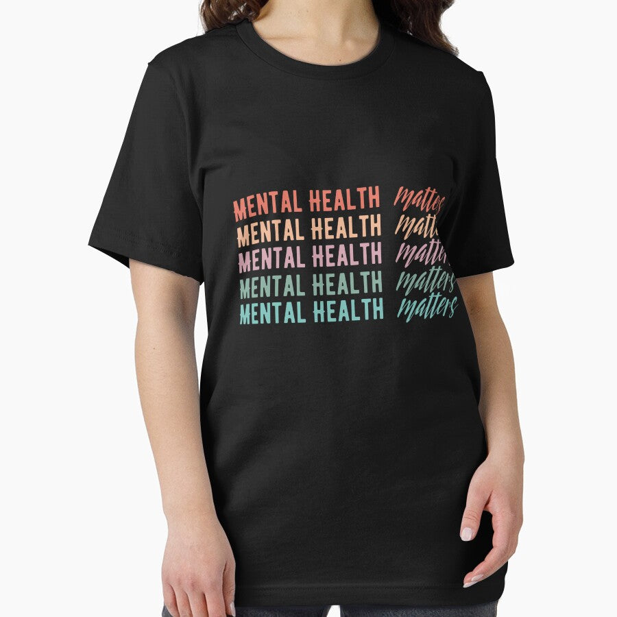 Mental Health Matters Awareness Anxiety Therapist Psychologist Human Brain Essential T Shirt