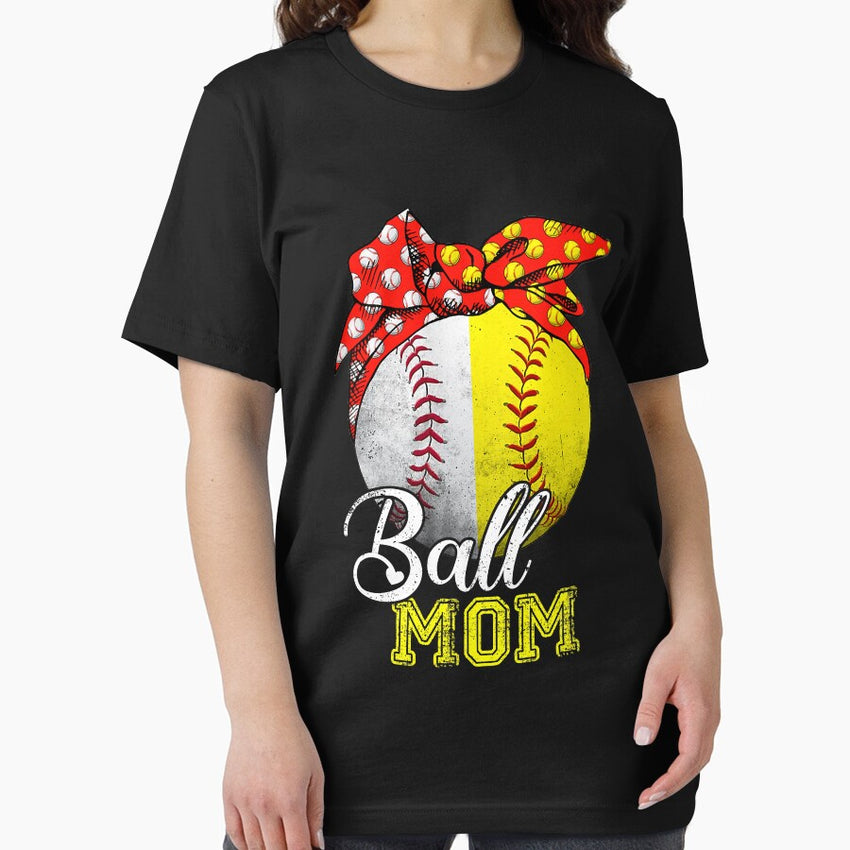 Ball Mom Softball Baseball Funny Mothers Day Essential T-Shirt