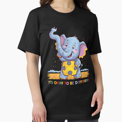 Autism Awareness Elephant superhero Acceptance Autistic Men Women Kids T-Shirt Essential T-Shirt