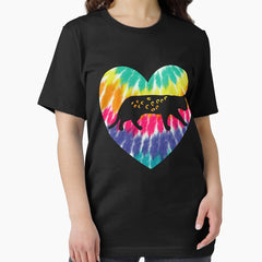 Bengal Cat Heart With Tie dye Print For Bengal Cat Mom Dad Essential T-Shirt