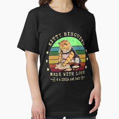 Kitty Biscuits Made With Love And A Little Cat Hair Funny Baking Cat, Kitty lover Gift Essential T-Shirt