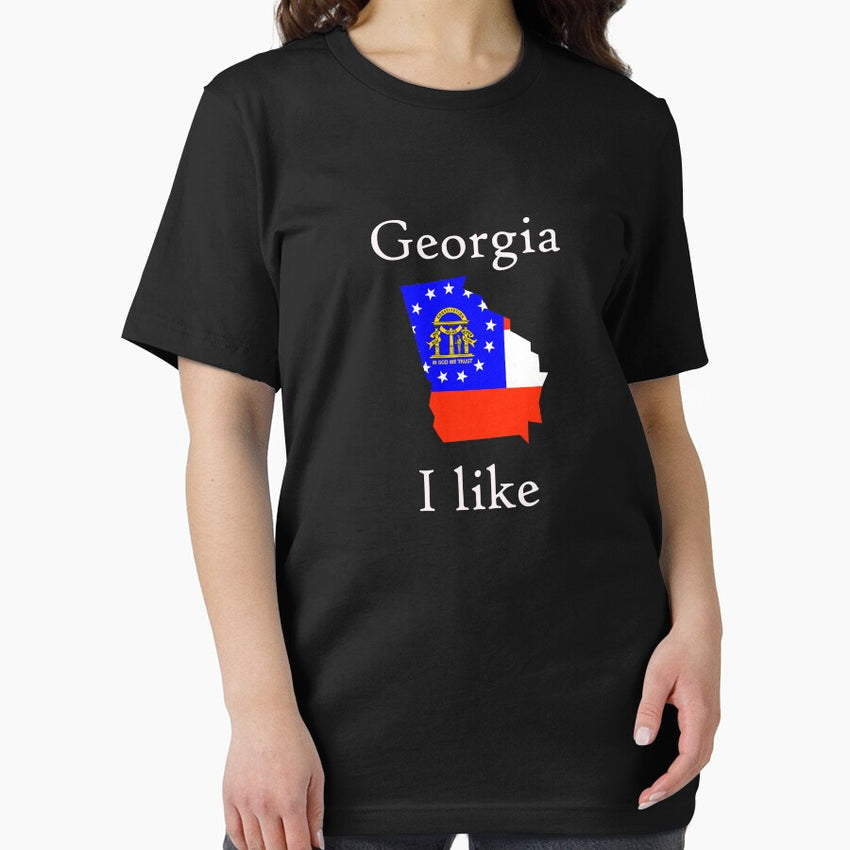 America georgia tbilisi atlanta country white black Essential T-Shirt